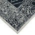 8' X 10' Charcoal And Ivory Wool Southwestern Hand Hooked Area Rug