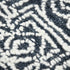 8' X 10' Charcoal And Ivory Wool Southwestern Hand Hooked Area Rug