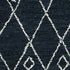 8' X 10' Charcoal And Ivory Wool Southwestern Hand Hooked Area Rug