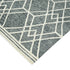 9' X 13' Gray And Ivory Wool Geometric Hand Hooked Area Rug