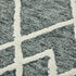 9' X 13' Gray And Ivory Wool Geometric Hand Hooked Area Rug