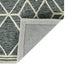 9' X 13' Gray And Ivory Wool Geometric Hand Hooked Area Rug