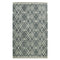 9' X 13' Gray And Ivory Wool Geometric Hand Hooked Area Rug