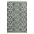 9' X 13' Gray And Ivory Wool Geometric Hand Hooked Area Rug