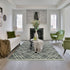 9' X 13' Gray And Ivory Wool Geometric Hand Hooked Area Rug