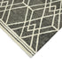 8' X 10' Dark Gray And Ivory Wool Geometric Hand Hooked Area Rug