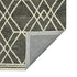 8' X 10' Dark Gray And Ivory Wool Geometric Hand Hooked Area Rug