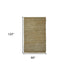 8' X 10' Brown And Beige Jute Striped Flatweave Handmade Area Rug