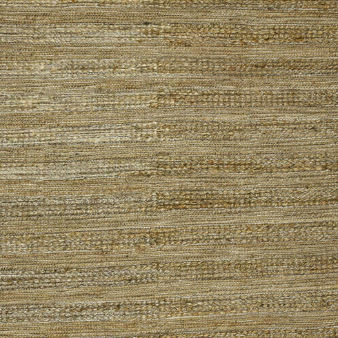 8' X 10' Brown And Beige Jute Striped Flatweave Handmade Area Rug