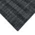 5' X 8' Charcoal And Gray Wool Plaid Hand Woven Area Rug
