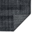 5' X 8' Charcoal And Gray Wool Plaid Hand Woven Area Rug