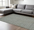 9' X 12' Light Blue And Gray Wool Abstract Hand Tufted Area Rug