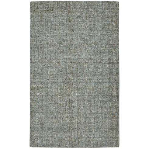 9' X 12' Light Blue And Gray Wool Abstract Hand Tufted Area Rug