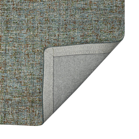 9' X 12' Light Blue And Gray Wool Abstract Hand Tufted Area Rug