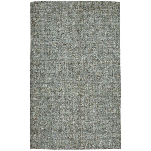 9' X 12' Light Blue And Gray Wool Abstract Hand Tufted Area Rug