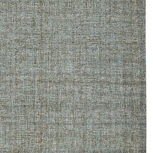 9' X 12' Light Blue And Gray Wool Abstract Hand Tufted Area Rug