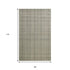 8' X 10' Brown And Gray Wool Plaid Hand Tufted Area Rug