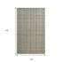 8' X 10' Brown And Gray Wool Plaid Hand Tufted Area Rug