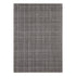 9' X 12' Graphite And Ivory Wool Plaid Hand Tufted Area Rug