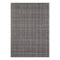9' X 12' Graphite And Ivory Wool Plaid Hand Tufted Area Rug
