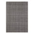 9' X 12' Graphite And Ivory Wool Plaid Hand Tufted Area Rug