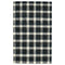 8' X 10' Charcoal And Ivory Wool Plaid Hand Tufted Area Rug