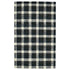 8' X 10' Charcoal And Ivory Wool Plaid Hand Tufted Area Rug
