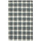 8' X 10' Dark Gray And Ivory Wool Plaid Hand Tufted Area Rug