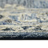 8' X 10' Denim Blue And Ivory Wool Oriental Hand Tufted Area Rug