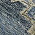 8' X 10' Denim Blue And Ivory Wool Oriental Hand Tufted Area Rug