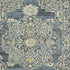 8' X 10' Denim Blue And Ivory Wool Oriental Hand Tufted Area Rug