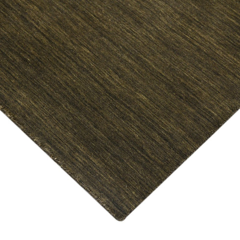5' X 8' Brown Wool Hand Woven Area Rug