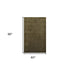 5' X 8' Brown Wool Hand Woven Area Rug