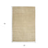 9' X 12' Ivory Wool Hand Woven Area Rug