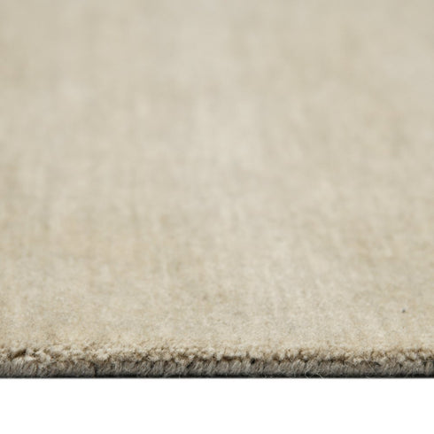 9' X 12' Ivory Wool Hand Woven Area Rug