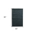 5' X 8' Dark Gray Wool Hand Woven Area Rug