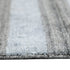9' X 12' Gray And Light Blue Wool Striped Hand Woven Area Rug