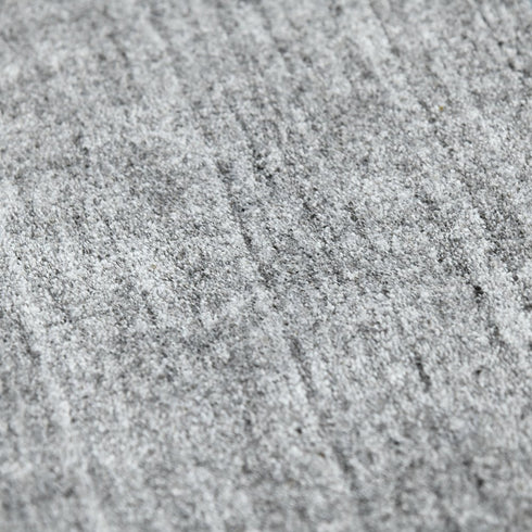 9' X 12' Gray And Light Blue Wool Striped Hand Woven Area Rug