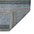 9' X 12' Gray And Light Blue Wool Striped Hand Woven Area Rug