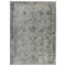 8' Gray And Charcoal Medallion Runner Rug