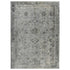 8' Gray And Charcoal Medallion Runner Rug