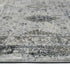 8' Gray And Charcoal Medallion Runner Rug