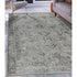 8' Gray And Charcoal Medallion Runner Rug