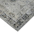 8' Gray And Charcoal Medallion Runner Rug