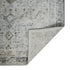 8' Gray And Charcoal Medallion Runner Rug