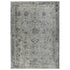 8' Gray And Charcoal Medallion Runner Rug