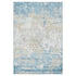 8' X 10' Gold Sky Blue And Ivory Abstract Area Rug