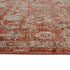 8' X 10' Brick Red And Gray Floral Medallion Area Rug With Fringe