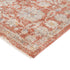 8' X 10' Brick Red And Gray Floral Medallion Area Rug With Fringe