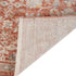 8' X 10' Brick Red And Gray Floral Medallion Area Rug With Fringe